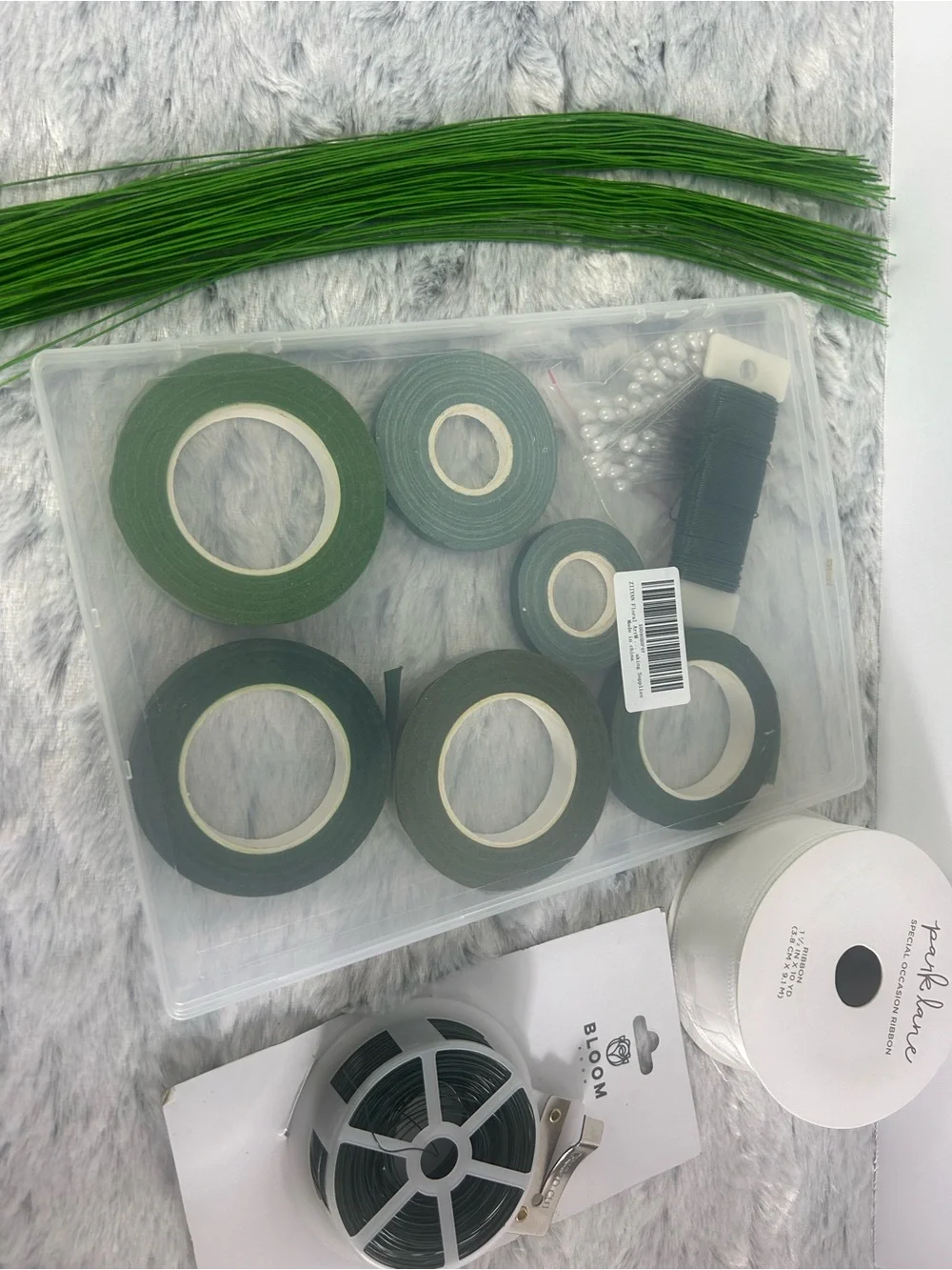 bloom Green Floral Tape and Stem Supplies Set
